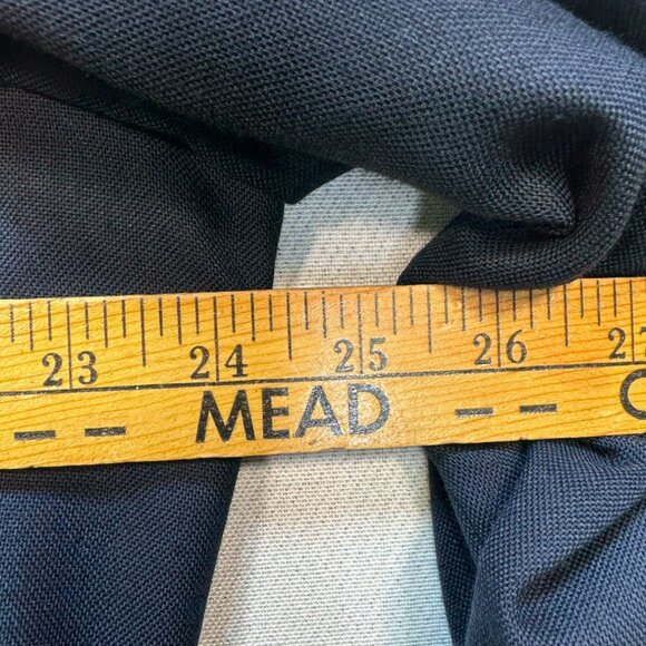 Stafford Men's Wool 2 Button Blazer Jacket Classic Fit Long Sleeve Size 46 Blue - Picture 9 of 11